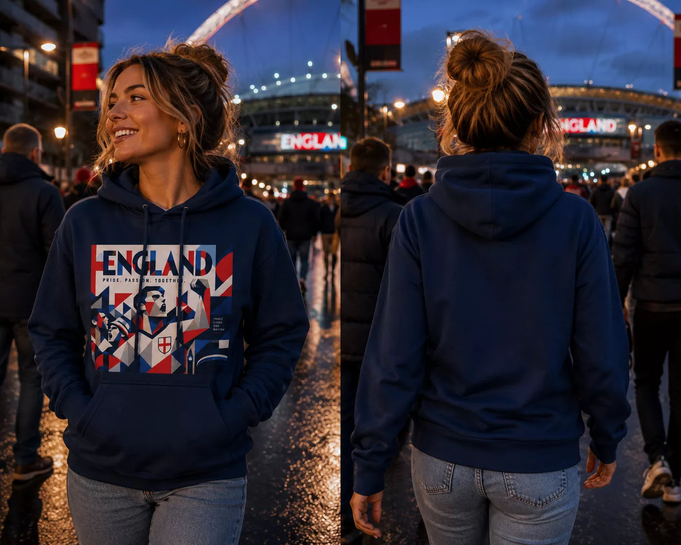 England Football Pride Streetwear Hoodie